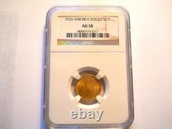 1926 Gold $2.50 America Sesquicentennial Coin NGC AU-58