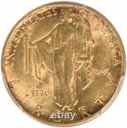 1926 Sesquicentennial $2.50 Gold MS62 PCGS