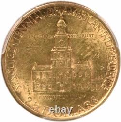 1926 Sesquicentennial $2.50 Gold MS62 PCGS