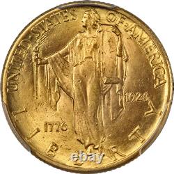1926 Sesquicentennial Commemorative Gold $2.50 PCGS MS64 Superb Eye Appeal