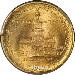 1926 Sesquicentennial Commemorative Gold $2.50 PCGS MS64 Superb Eye Appeal