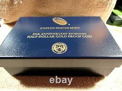 1964-2014 W. 9999 0.7500 Troy Oz 50th Anniversary Kennedy 1/2 $ Gold Pf Coin