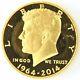 1964-2014 W Proof Kennedy 50 Cent High Relief 3/4 Oz Gold Commemorative Us Coin