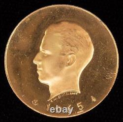 1965 Gold Commemorative Coin Belgium Millennium of Minting in Brussels History