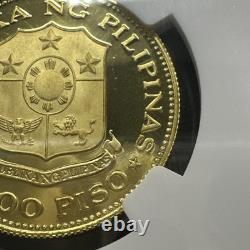 1975 Gold Philippine 1000 Piso New Society Anniversary Ngc Proof Pf 69 Uc Rare