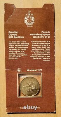 1976 Montreal Olympics 14K Gold $100 Coin