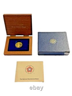1976 United States Mint Bicentennial Fine Gold (. 999) Coin Proof Finish
