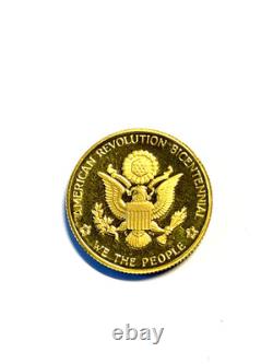 1976 United States Mint Bicentennial Fine Gold (. 999) Coin Proof Finish