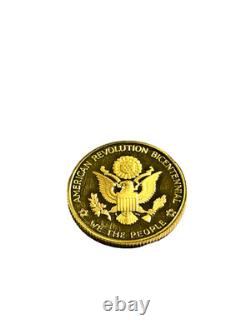 1976 United States Mint Bicentennial Fine Gold (. 999) Coin Proof Finish