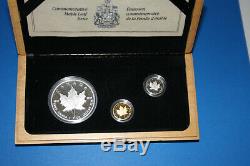 1979 -1989 10th Anniversary Set, Silver, Gold and Platinum Coins