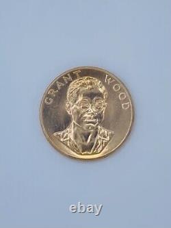 1980 American Arts Commemorative One Troy Ounce Of Gold Coin Grant Wood