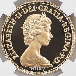 1980 Great Britain Elizabeth II Sovereign 5Pounds Gold Proof Coin NGC PF 69 UC