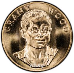 1980 U. S. Mint 1 oz Gold Coin-Commemorative Arts Medal Grant Wood PCGS MS68