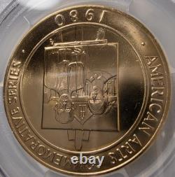 1980 U. S. Mint 1 oz Gold Coin-Commemorative Arts Medal Grant Wood PCGS MS68