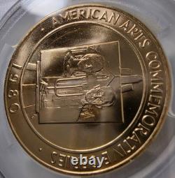 1980 U. S. Mint 1 oz Gold Coin-Commemorative Arts Medal Grant Wood PCGS MS68