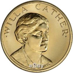 1981 US Gold (1/2 oz) American Commemorative Arts Medal Willa Cather BU