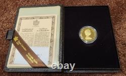 1982 Canadian Constitution 1/2 oz gold commemorative with case & certificate
