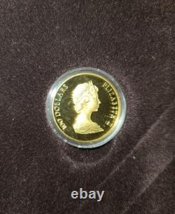 1982 Canadian Constitution 1/2 oz gold commemorative with case & certificate