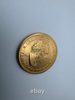 1982 Frank Lloyd Wright American Arts Commemorative Series 1/2 Oz Gold Medal