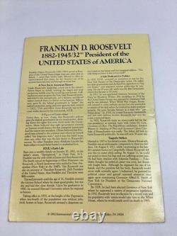 1982 International Monetary Mint 24K Gold Mini Roosevelt Dime COA FDR Card