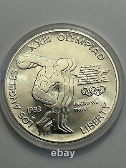 1983-1984 Olympic 3 Coin Commemorative Unc Set with $10 Gold & 2 Silver Dollars
