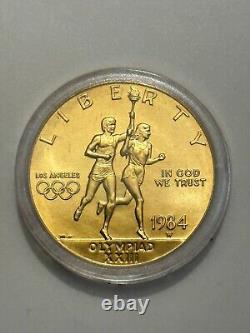 1983-1984 Olympic 3 Coin Commemorative Unc Set with $10 Gold & 2 Silver Dollars