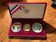 1983 & 1984 Olympics 3 Coin Gold & Silver Commemorative Set Proof