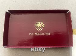 1983 / 1984 US Mint 3 Coin Olympic Silver & Gold Commemorative Proof Set withCOA