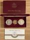 1983 1984 Us Mint Olympic 3 Coin Proof Set! $10 Gold & Two Silver Dollars