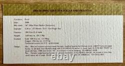 1983 1984 US Mint Olympic 3 Coin Proof Set! $10 Gold & Two Silver Dollars