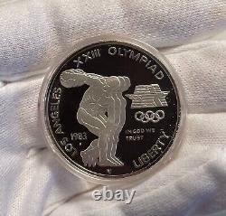 1983-84 Los Angeles Olympics Proof 3-Coin $10 Gold & Silver Commemorative Set