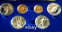 1983-84 Los Angeles/Sarajevo Summer/Winter Olympics 6-Coin Gold/Silver Proof Set