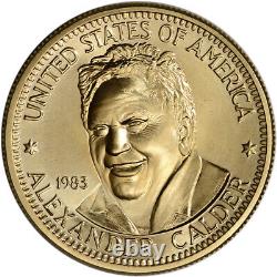 1983 US Gold 1/2 oz American Arts Commemorative Medal Alexander Calder BU