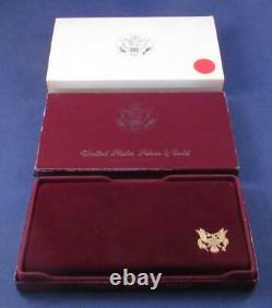 1984 S Olympic $10 PROOF Commemorative GOLD Coin with Box & Sleeve