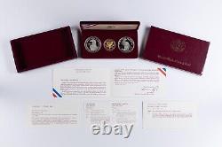 1984 US Mint Olympic 3 Coin Commemorative Proof Set