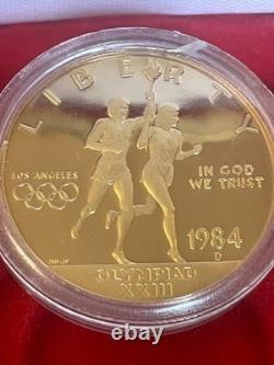 1984 U. S. Olympic GOLD EAGLE $10 PROOF Commemorative Coin