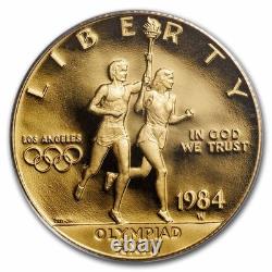 1984-W Gold $10 Commem Olympic PR-70 PCGS
