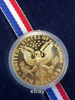 1984-W US Mint Olympic $10 Gold Coin Commemorative Proof Approx 1/2 oz Gold