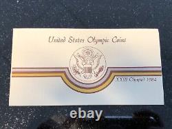 1984-W US Mint Olympic $10 Gold Coin Commemorative Proof Approx 1/2 oz Gold