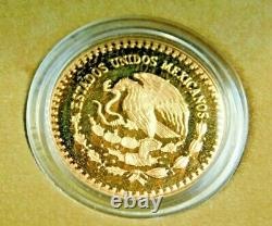 1985 Mo Mexico Gold 1/4 oz Proof 250 Pesos World Cup Soccer Commemorative Gold