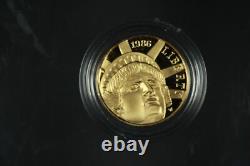 1986 3pc. Statue of Liberty Gold and Silver Proof Comm. Set. WithOGP. 2457oz AGW