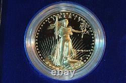 1986 Gold Eagle One Ounce Proof Ultra Cameo Coin With Coa & Box-very Nice! #1