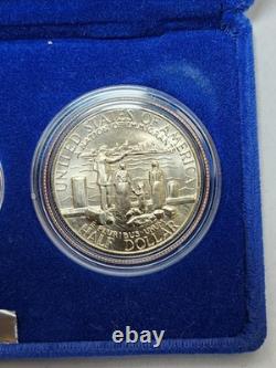 1986 Set Statue of Liberty 3 Coins Clad Half Silver 1 Gold 5 MS with OGP G2U