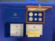 1986 Statue Of Liberty Ellis Island Proof & Unc 6 Coin Silver & Gold Set Withcoa