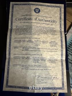 1986 Statue of Liberty Commemorative 3-Coin Set Proof- 50C, $1, $5 Gold