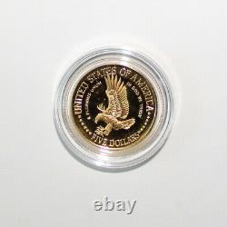 1986 US Liberty Commemorative 6 Coin Set Silver/Gold Proof/BU OGP WithBox & COA