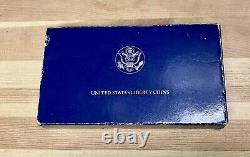 1986 US Liberty Proof Commemorative $5 Gold & Silver Vintage 3 Coin Set COA OGP