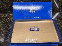 1986 US Mint Liberty $5 GOLD $1 Silver 3-Coin Commemorative Set withCOA