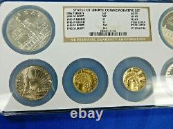 1986 US Mint Liberty 6 Coin Commemorative Set Proof & Uncirculated GOLD/SILVER N