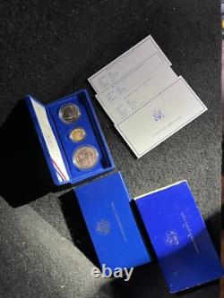1986 US Mint Liberty Commemorative 3-Coin Silver and Gold Proof Set
